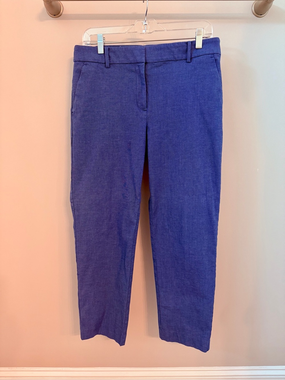 LOFT Straight-Leg Pants in Deep Blue